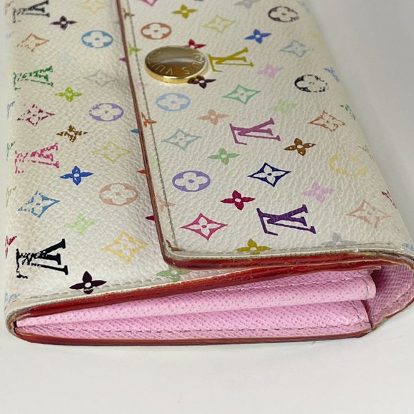 Louis Vuitton | Takashi Murakami Multicolor Monogram Sarah Wallet - Picture 5 of 13